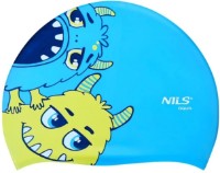 Cască de înot Nils NQC Monster Blue