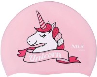 Шапочка для плавания Nils NQC Unicorn Pink