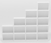 Etajeră Smartex Box Set 600 Alb imaginea #3 — magazin online Desire.md