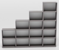 Etajeră Smartex Box Set 600 Grafit imaginea #2 — magazin online Desire.md