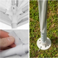 Cort-baldachin Saska Garden Pavilion Tent White 9x3m imaginea #5 — magazin online Desire.md