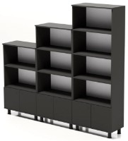 Etajeră Smartex Set Negru