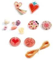 Set bijuterii pentru copii Djeco Hearts DJ09855