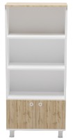 Etajeră Smartex Mediu Alb/Stejar Închis
