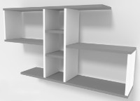 Навесная полка Smartex RD10 Белый/Графит