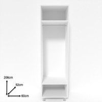 Шкаф Smartex N1 60x52x206cm Белый фото №2 — интернет-магазин Desire.md