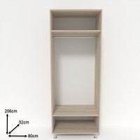 Шкаф Smartex N1 80x52x206cm Дуб Светлый фото №2 — интернет-магазин Desire.md