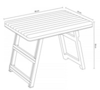 Садовый стол Irak Plastik Cappucino HS730 фото №4 — интернет-магазин Desire.md