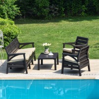 Set mobila de grădină Irak Plastik HK810 Chocolate imaginea #2 — magazin online Desire.md