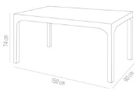 Садовый стол Irak Plastik White HM730 фото №4 — интернет-магазин Desire.md