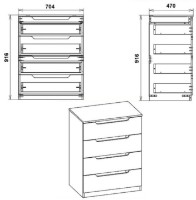 Comodă Компанит Комплект Wenge imaginea #2 — magazin online Desire.md