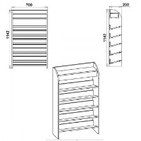 Обувница Компанит ТО-10 New Wenge фото №2 — интернет-магазин Desire.md