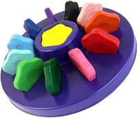 Creioane colorate Djeco 12 Flower Crayons for Toddlers DJ09005