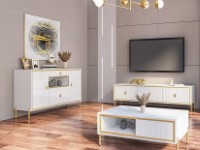 Dulăpior Неман Люксор МН-042-10 Alb/Alb Lucios imaginea #2 — magazin online Desire.md