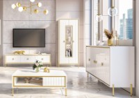 Măsuţă cafea Неман Люксор МН-042-11 ALb/Alb Lucios imaginea #2 — magazin online Desire.md