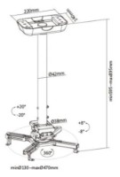 Крепление для проектора Sunne PRO300M2 White фото №2 — интернет-магазин Desire.md