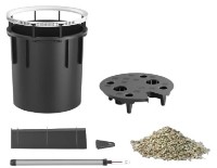 Ghiveci Lechuza Rondo Premium 40 Charcoal Metallic imaginea #2 — magazin online Desire.md