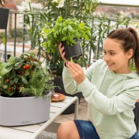 Ghiveci Lechuza Pila Color Stick Light Grey imaginea #4 — magazin online Desire.md