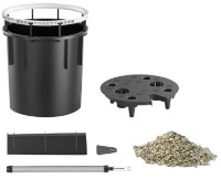 Цветочный горшок Lechuza Diamante Premium 40 Charcoal фото №2 — интернет-магазин Desire.md