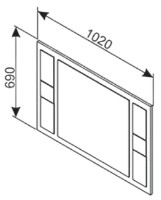 Oglindă Ambianta Rio Cremona imaginea #2 — magazin online Desire.md