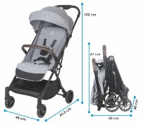 Carucior Coccolle Melia Greystone imaginea #8 — magazin online Desire.md