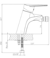 Смеситель для биде Armatura Topaz (4017-015-00) фото №2 — интернет-магазин Desire.md