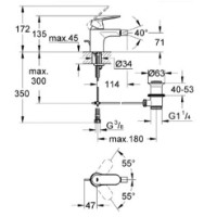 Baterie pentru bideu Grohe Eurosmart Cosmopolitan (32839000) imaginea #2 — magazin online Desire.md