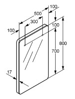 Oglindă baie Kludi Esprit (56SP142) imaginea #2 — magazin online Desire.md