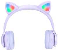 Наушники Hoco W39 Cat Purple фото №2 — интернет-магазин Desire.md