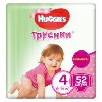Подгузники-трусики Huggies Mega 4 Girl 9-14kg 52pcs фото №1 — интернет-магазин Desire.md