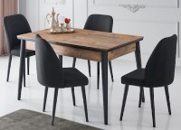 Обеденный стол Necoline Sigma Atlantic Pine/Black фото №1 — интернет-магазин Desire.md