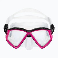 Masca şi tub pentru înot Aqualung Cub Combo Transparent/Pink (SC3990002)
