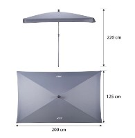 Umbrelă de gradină Nils NC7826 Gray imaginea #5 — magazin online Desire.md