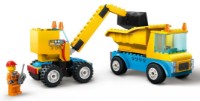 Конструктор Lego City: Construction Trucks and Wrecking Ball Crane (60391) фото №2 — интернет-магазин Desire.md
