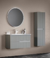 Шкаф с умывальником Orka Moonlight 70 Grey Matt (17434) фото №2 — интернет-магазин Desire.md