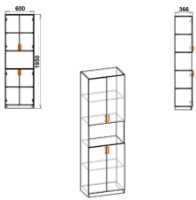 Шкаф Компанит КШ- 5 Нимфея Альба фото №2 — интернет-магазин Desire.md