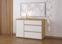 Comodă Sokme Нитро 1Д3Ш Votan/Alb imaginea #2 — magazin online Desire.md