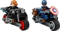 Set de construcție Lego Marvel: Black Widow & Captain America Motorcycles (76260)