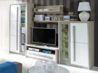 Living Fadome Roma A Ясень/Белый Глянец/Серый Mат imaginea #2 — magazin online Desire.md