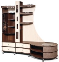 Гостиная КМК Орфей 12 П Орех Шоколадный/Дуб Светлый (0365.1) 