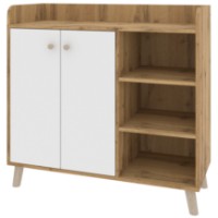 Тумба Пехотин К-2 Ретро Дуб Тахо/Белый фото №1 — интернет-магазин Desire.md