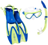 Set se înot Aqualung Urchin JR S Bright Green/Light Blue (SR2313141SV1)