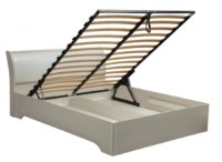 Кровать Олмеко Мона 1400 06.298 Вудлайн Кремовый/Крокодил Белый (с под. мех.) фото №2 — интернет-магазин Desire.md