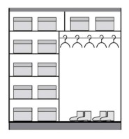 Dulap cu uşi glisante Fadome Molto ML200 Artisan/Black imaginea #2 — magazin online Desire.md