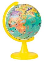 Glob pământesc Gurbuz Animale D15cm + Puzzle 48151 100pcs