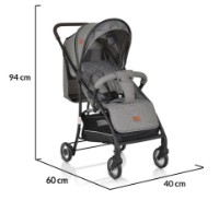 Коляска Cangaroo London Grey фото №4 — интернет-магазин Desire.md