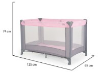 Pătuț pliabil Moni Solo Pink imaginea #7 — magazin online Desire.md