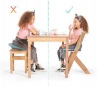 Стульчик для кормления Kinderkraft Enock Natural (KHENOC00NAT00WT) фото №4 — интернет-магазин Desire.md