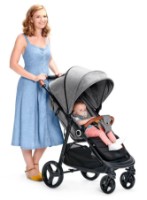 Коляска Kinderkraft Grande Plus Grey (KSGRAN00GRY0000) фото №6 — интернет-магазин Desire.md