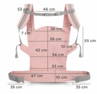 Marsupiu pentru copii Kinderkraft Nino Confetti Pink (KNNINOCOPNK0000) imaginea #8 — magazin online Desire.md